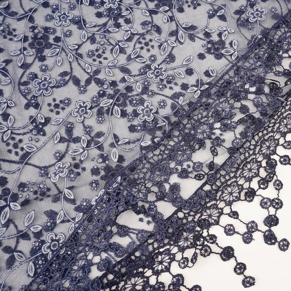 FASHION Towel Scarf Wrap for Women - Navy - Picture 7 of 7